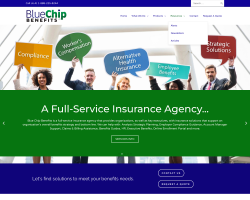 part of the blue chip benefits group website design mockup